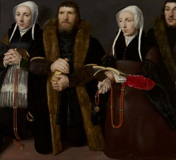 Familieportret uit de Van Beverenkapel in de Grote Kerk